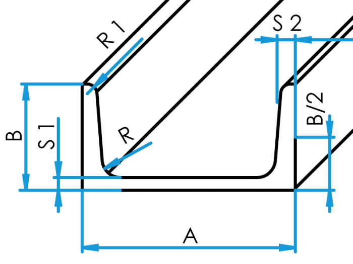 Profil UNP valcovaný pieskovaný  - Železo - 11 375