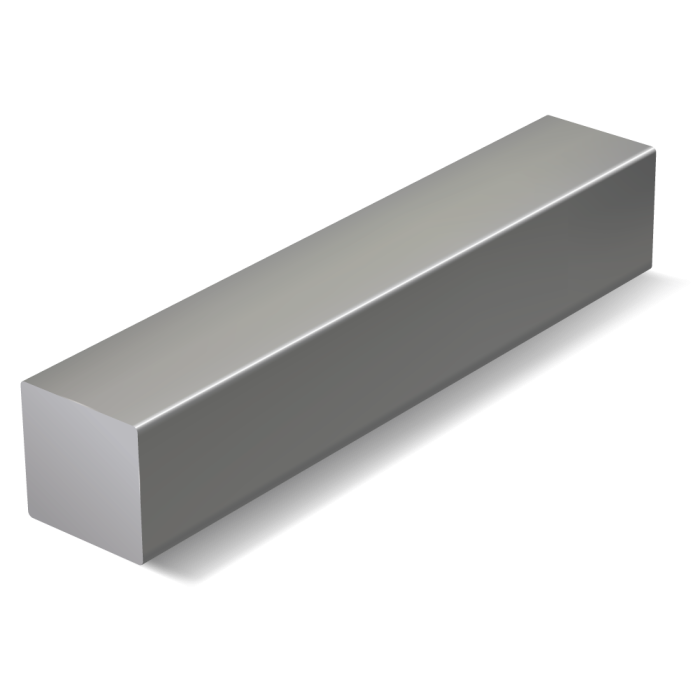 Tyč štvorhranná ťahaná  - Železo - 11 375