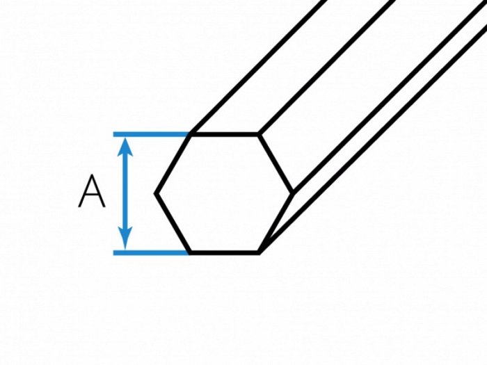 Tyč šesťhranná ťahaná  - Železo - 11 109